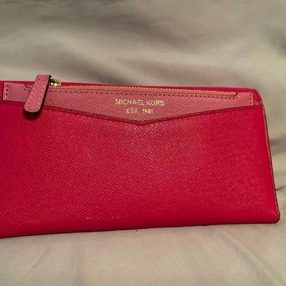 MICHAEL KORS Envelope Wallet - Raspberry Pink - Picture 2 of 3